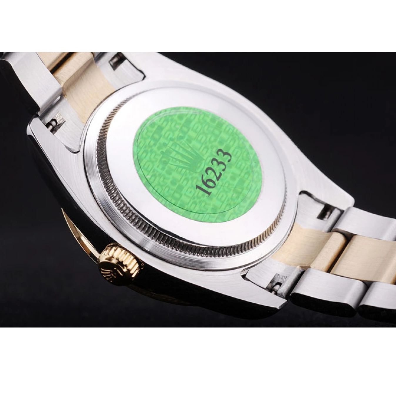 Aaa replica Dial Black Rolex Datejust Diamond Bezel 7463 0823